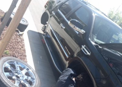 This image shows tire repair in rockford